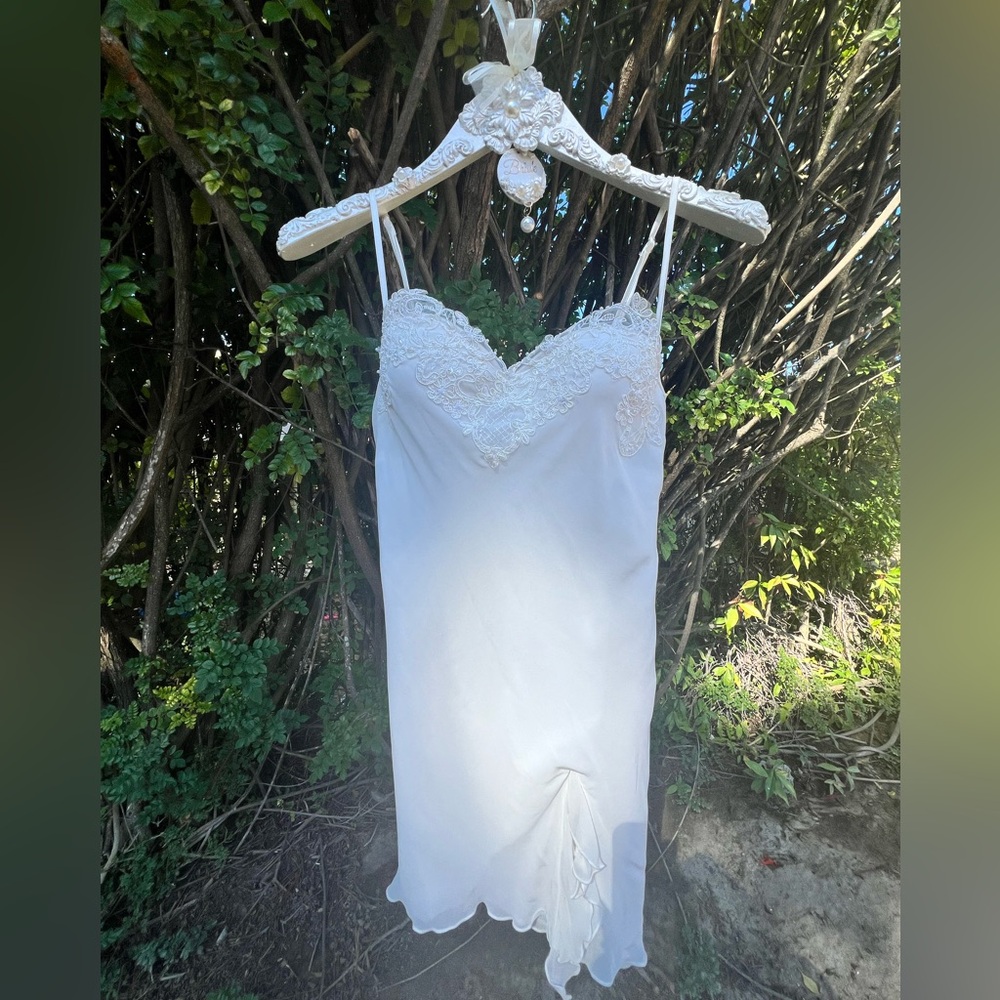 Bridal getting ready slip dress. Linea Donatella. Worn once.